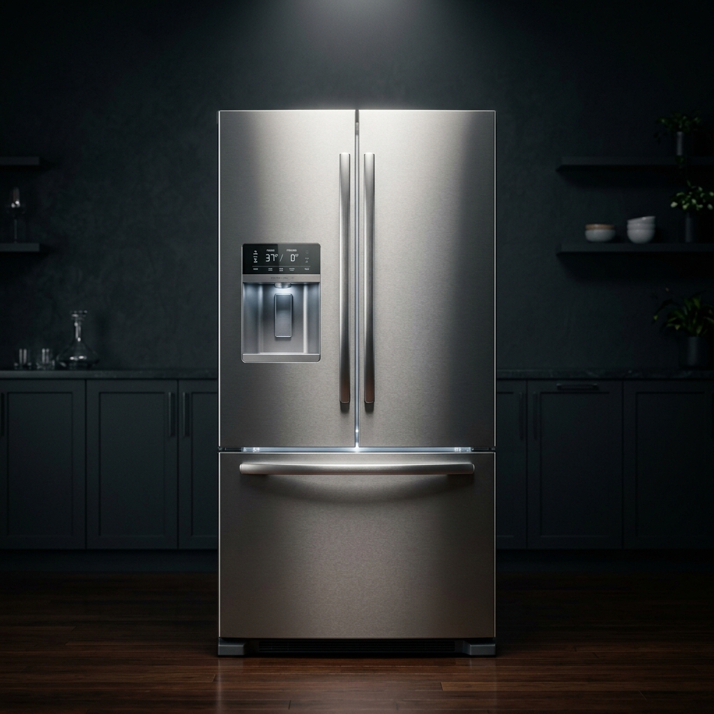 Premium stainless steel French door refrigerator featured at Refrigerator City NJ